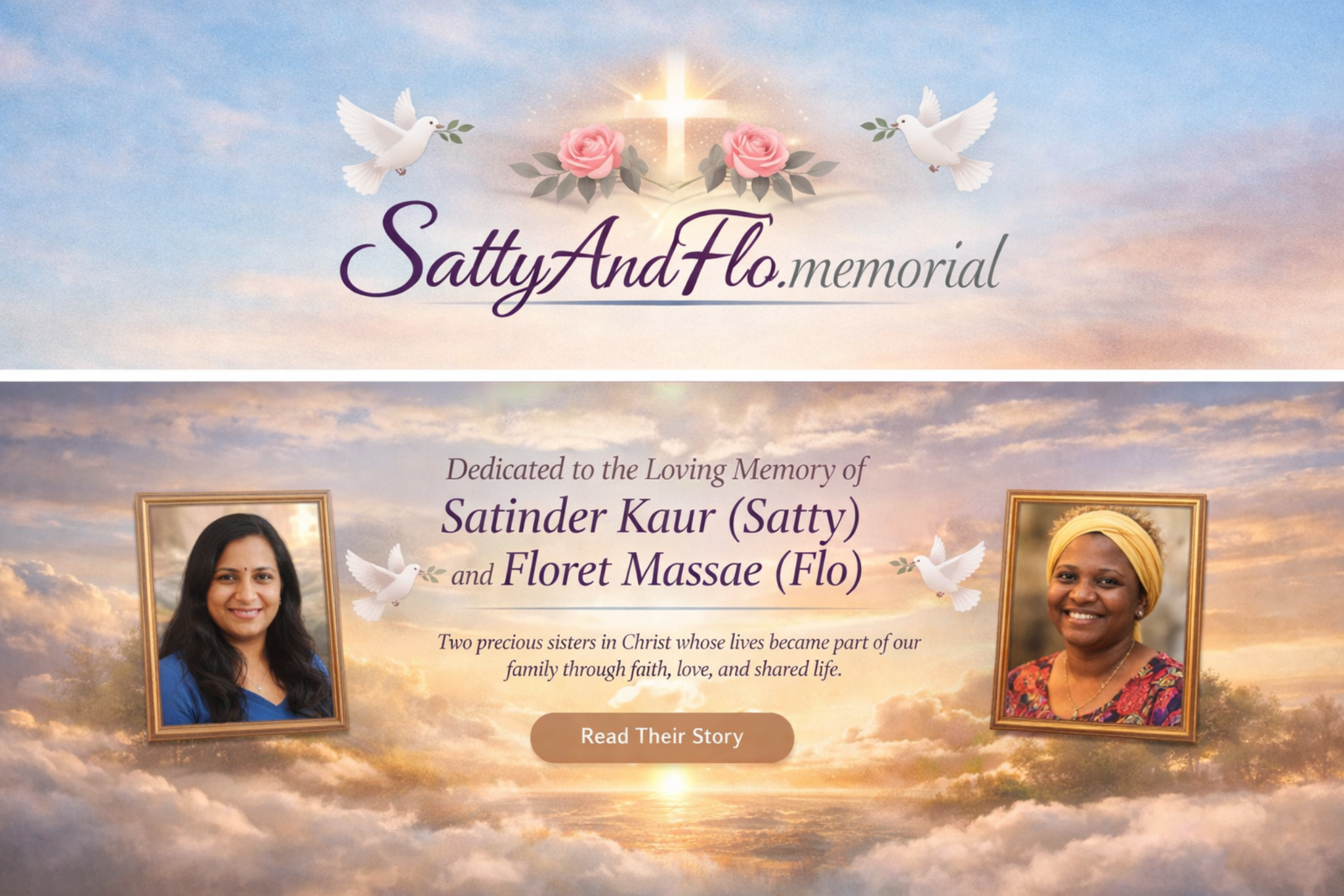 SattyAndFlo memorial banner